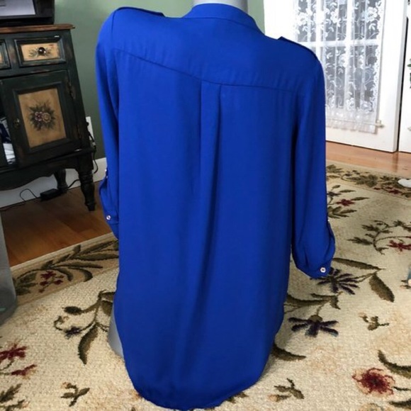 ROYAL BLUE BLOUSE - Picture 4 of 4